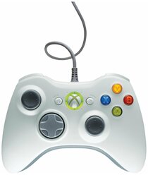 Геймпад для Xbox 360 проводной белый