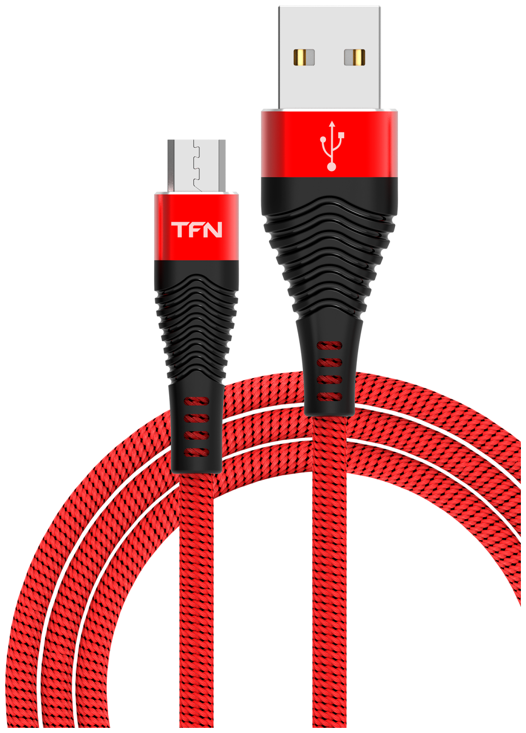 TFN кабель microUSB forza 1.0m red-black