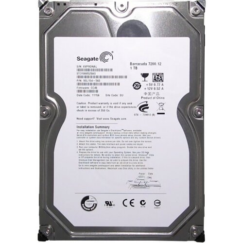 Жесткий диск Seagate 9SL154 1Tb SATAII 35 HDD 911000₽