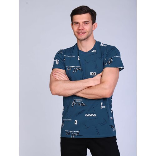 фото Футболка, размер 54, синий m-moses