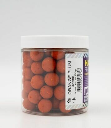 Бойлы RHINO BAITS насадочные Orange Plum (слива) 14 мм 150 гр