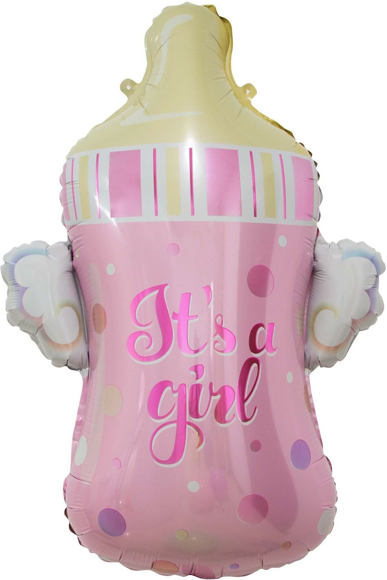 Шар (32'/81 см) Фигура, Бутылочка для малышки, Розовый, 1 шт.