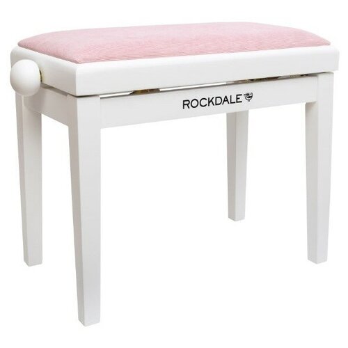 Банкетка для пианино Rockdale RHAPSODY 131 SV WHITE PINK