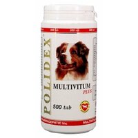 Витамины Polidex Multivitum plus для собак , 500 таб. х 1 уп.