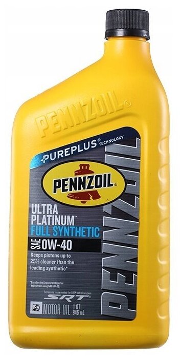 Моторное масло Pennzoil Ultra Platinum 0W-40 (946 мл) 550040856