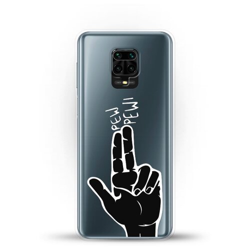 фото Силиконовый чехол pew-pew на xiaomi redmi note 9s andy & paul