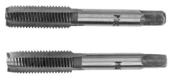 Метчики метрические ручные TUNDRA М10 х 125 комплект из 2 2705909