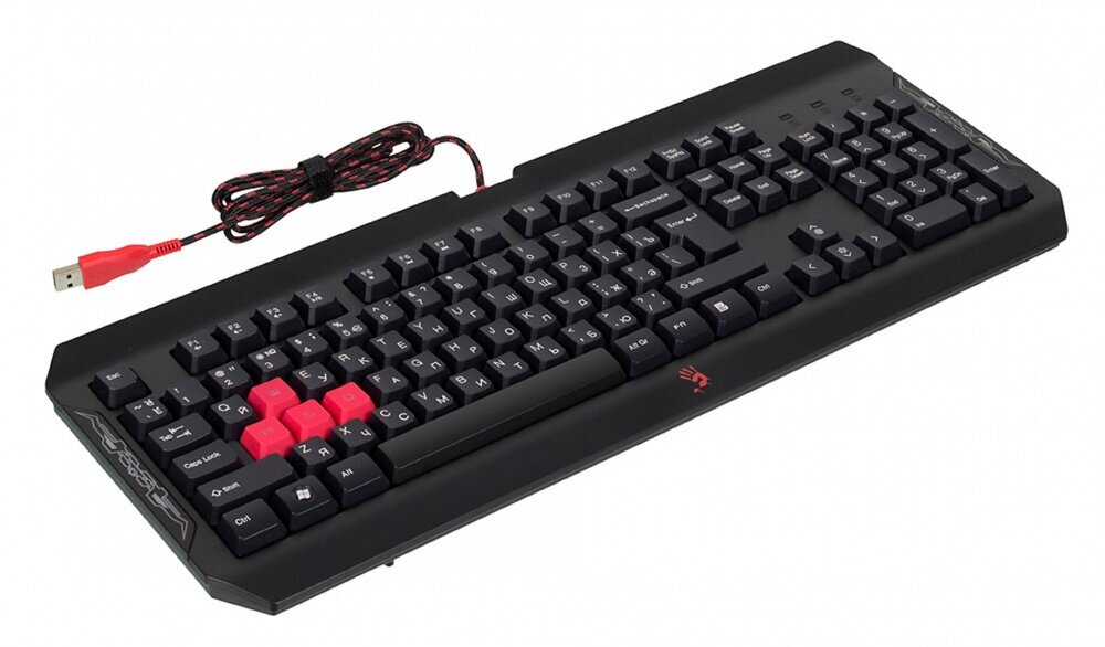 Клавиатура A4 Bloody Q100 черный USB Multimedia for gamer