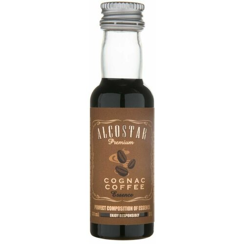 PREMIUM Alcostar Кофейный Коньяк, Coffee Cognac (эссенция, ароматизатор пищевой) 30 мл на 3л