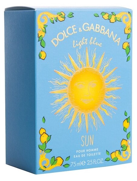 dolce and gabbana light blue sun pour homme