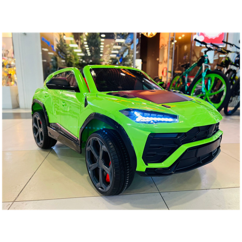 Электромобиль детский Lamborghini Urus SMT-666 зеленый полноприводный 4WD электромобиль детский range rover hse полноприводный 4wd