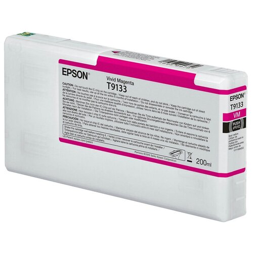 Картридж Epson C13T913300, 200 стр, пурпурный картридж epson c13t913b00 i c green 200ml для surecolor sc p5000