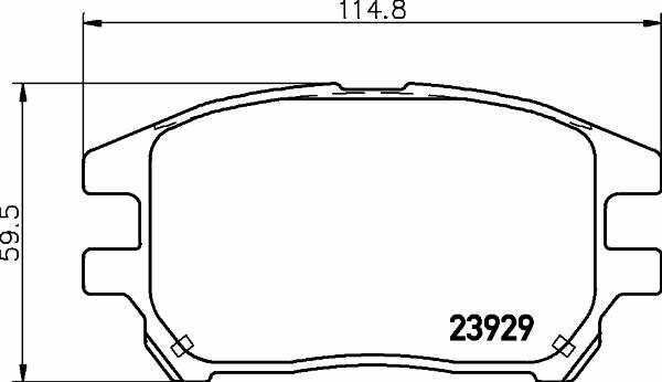 Дисковые тормозные колодки передние NISSHINBO NP1076 для Lexus RX (4 )