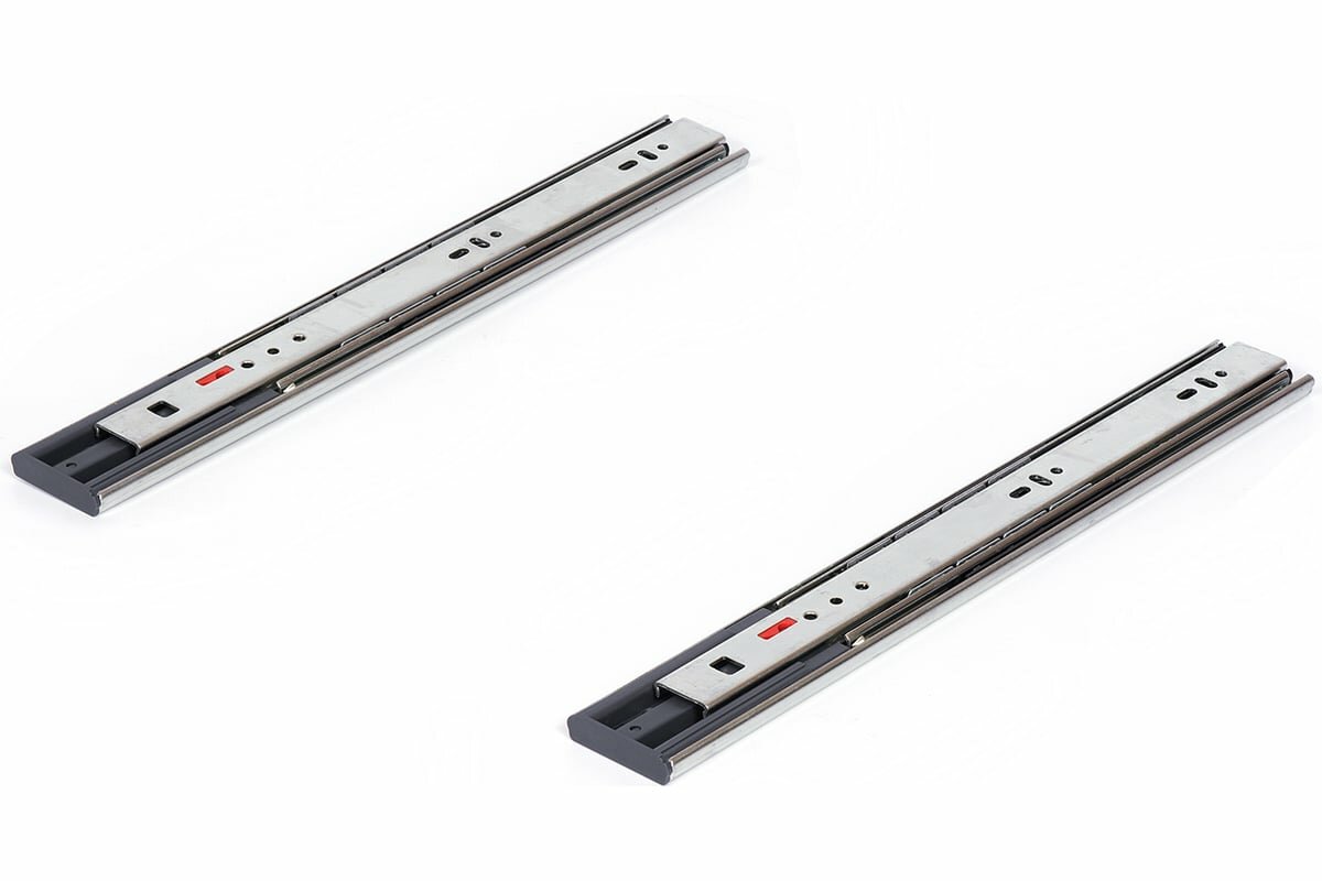 Шариковые направляющие SAMET SO CLASS накладные  высота 46 мм  с доводчиком  350 мм СТ 00001289