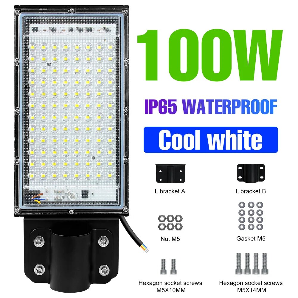 Светодиодные уличные фонари SPSCL 50 Вт / 100 Вт IP65 Cool-White-100W