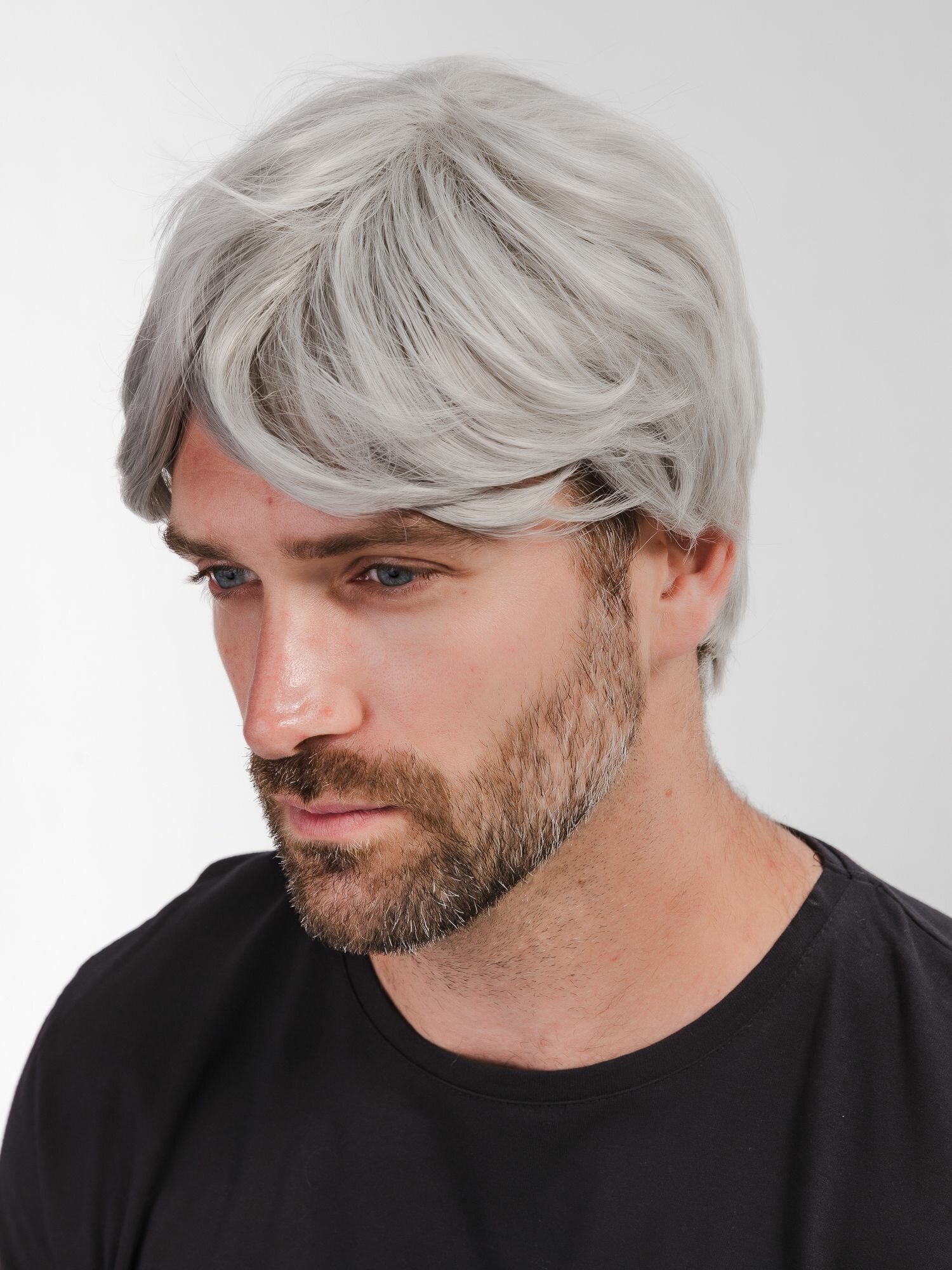 Парик мужской седой