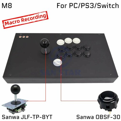 Джойстик FightBox M8 Sanwa с нулевой задержкой 16047₽