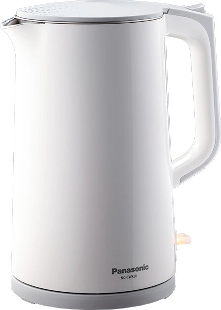 Чайник электрический Panasonic NC-CWK50 1.7л. 1500Вт белый корпус: нерж. сталь/пластик