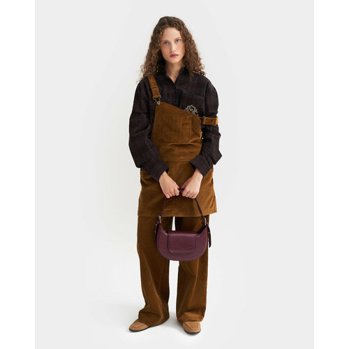 Сумка багет ARNY PRAHT, фактура рельефная, бордовый