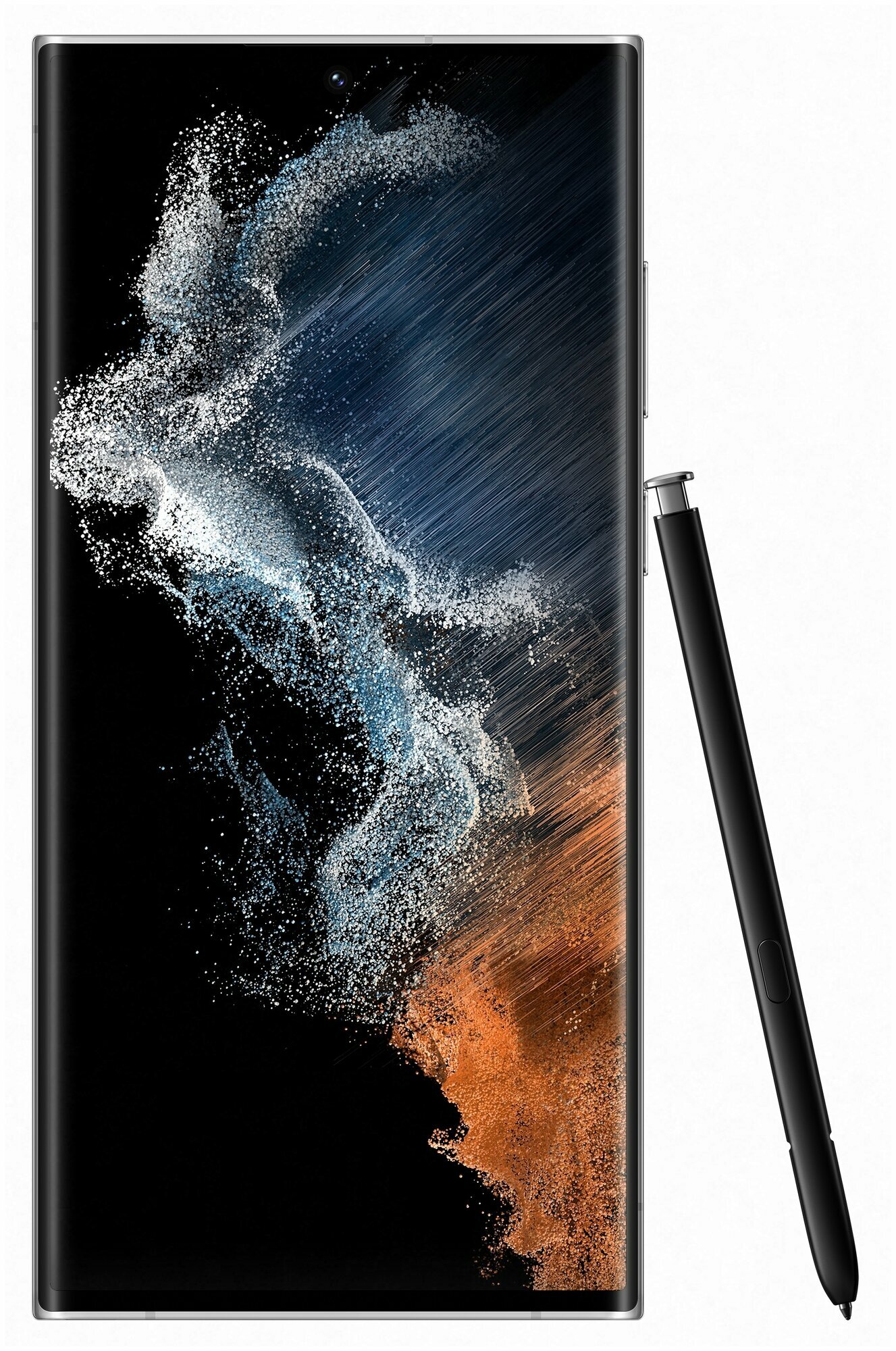 Смартфон Samsung Galaxy S22 Ultra 12/256 ГБ, Dual: nano SIM + eSIM, Белый фантом — фото 1