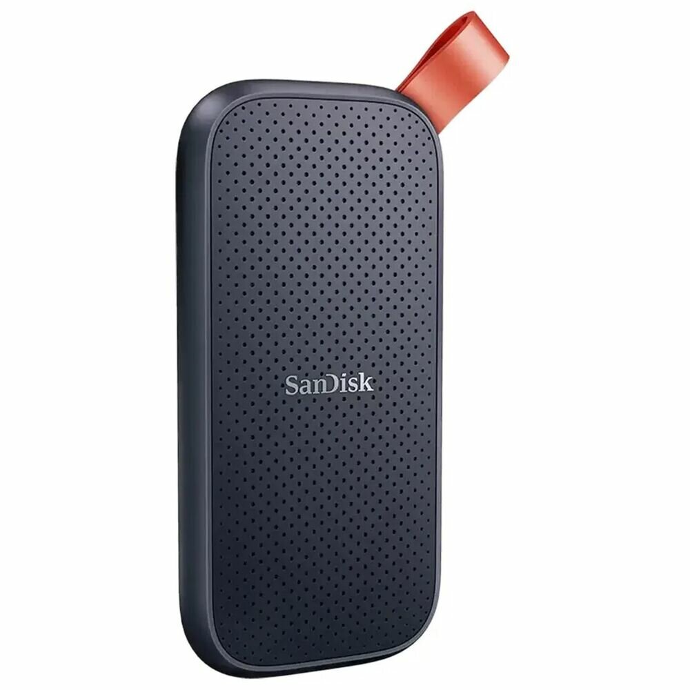 Внешний SSD SanDisk "Portable", 1ТБ, USB 3.2, ударопрочный, прорезиненный, чёрный