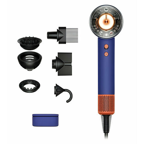 Фен Dyson Supersonic Nural HD16 Gift Edition Prussian Blue Topaz Orange кейс для хранения 6748500₽