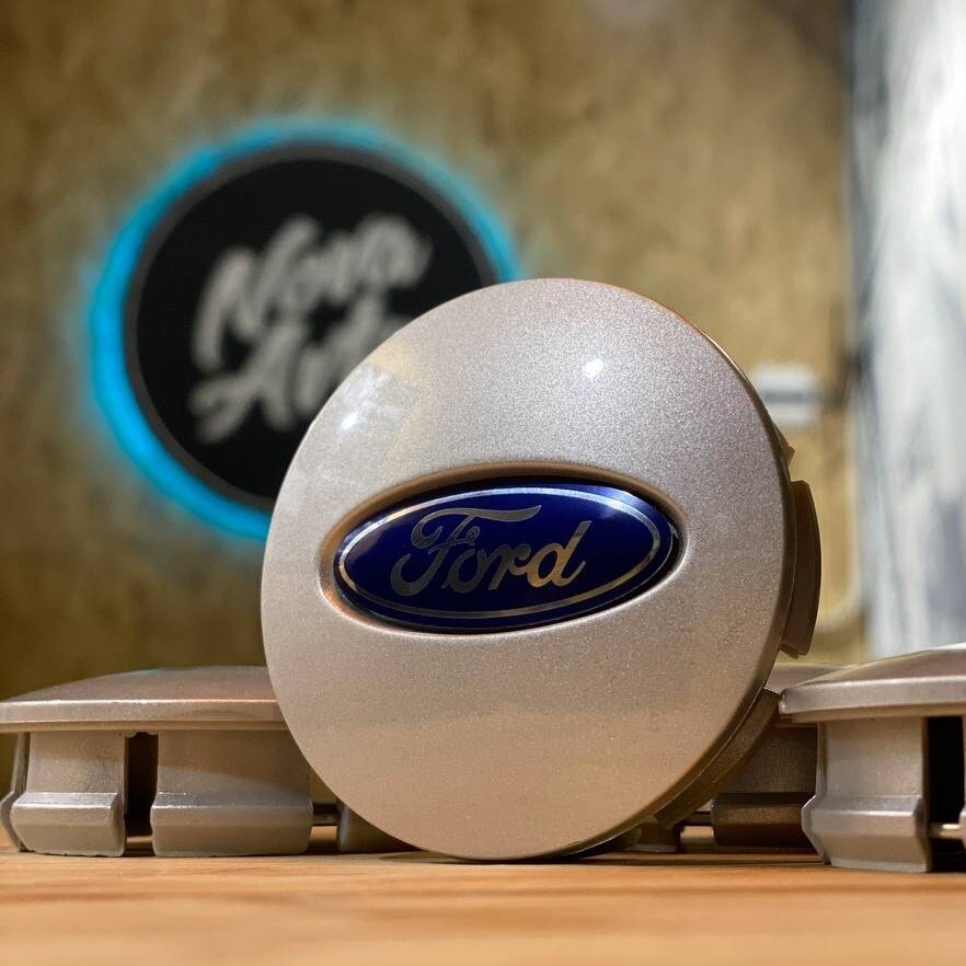 1шт, 66мм, Колпачок заглушка Форд Ford на центральное отверстие (ступица) литых дисков черный