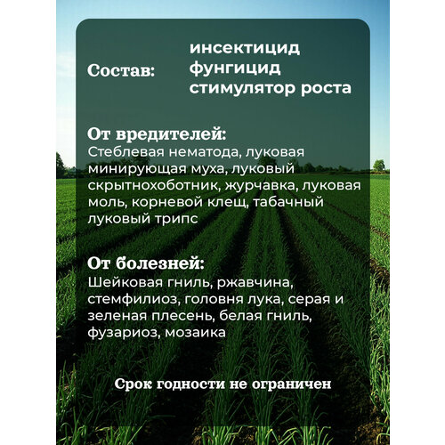 Спасатель лука и чеснока от болезней и вредителей 3 в 1 (3 ампулы на 10 литров)