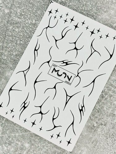 Изображение товара Наклейки для ногтей ультратонкие. Слайдеры для ногтей на водной основе. 10x7 см