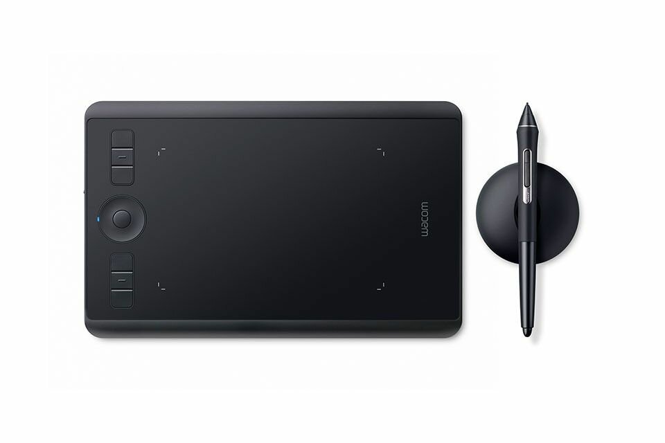 Графический планшет Wacom Intuos Pro S черный (PTH460K0B), перо в комплекте, для рисования на компьютере