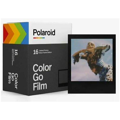 Картридж кассета Polaroid Go Color Film Double Pack 2х8 снимков черная рамка для Polaroid Go 3533₽