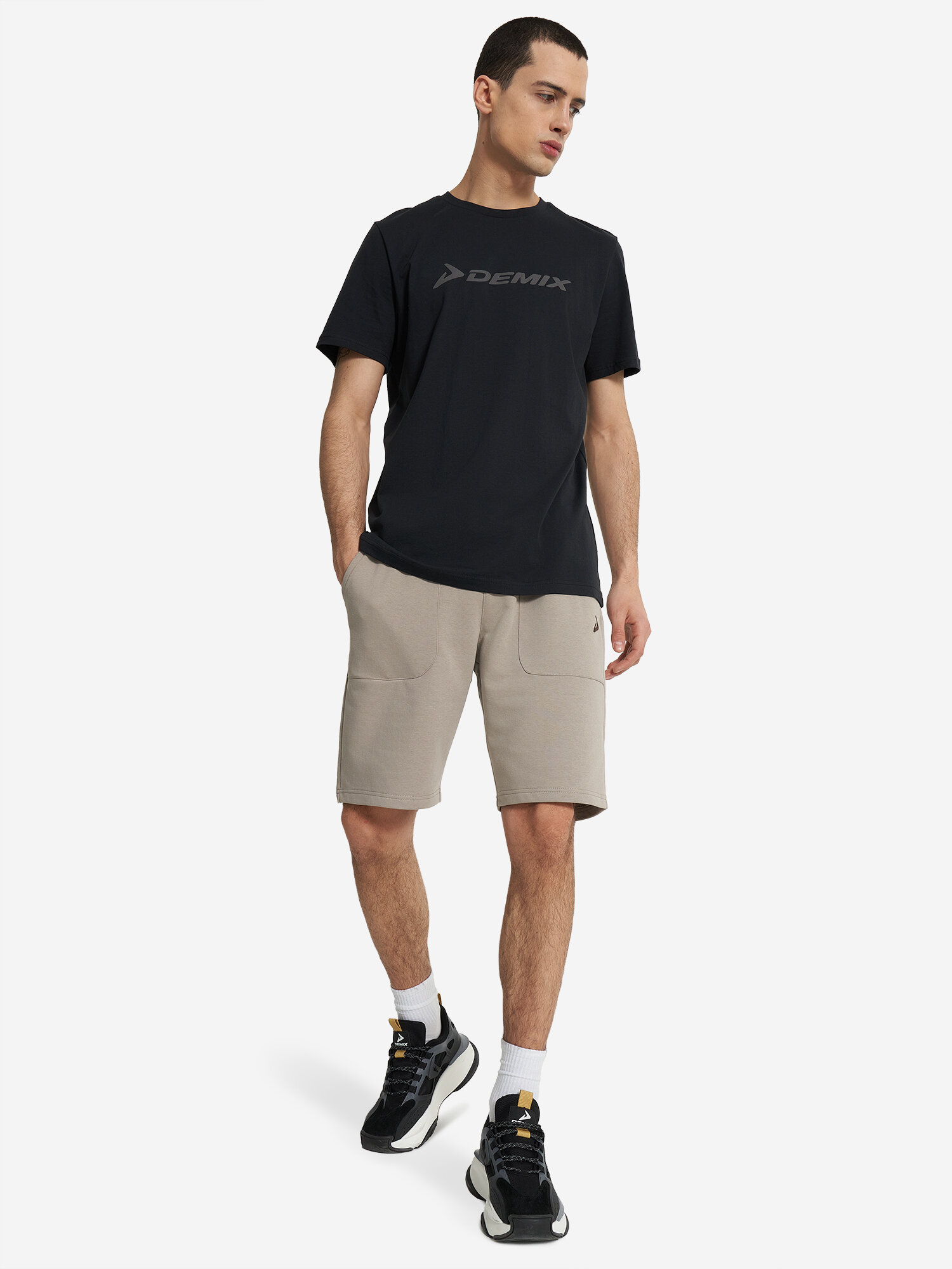 Футболка спортивная Demix, размер 48, черный — фото 1