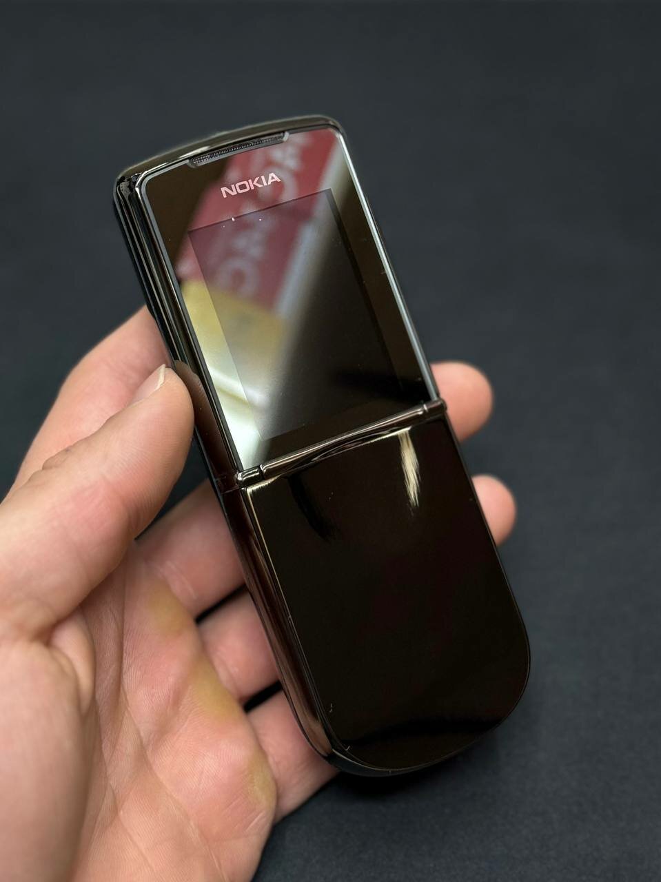 Кнопочный телефон Nokia 8800 Sirocco, металлический корпус, черный