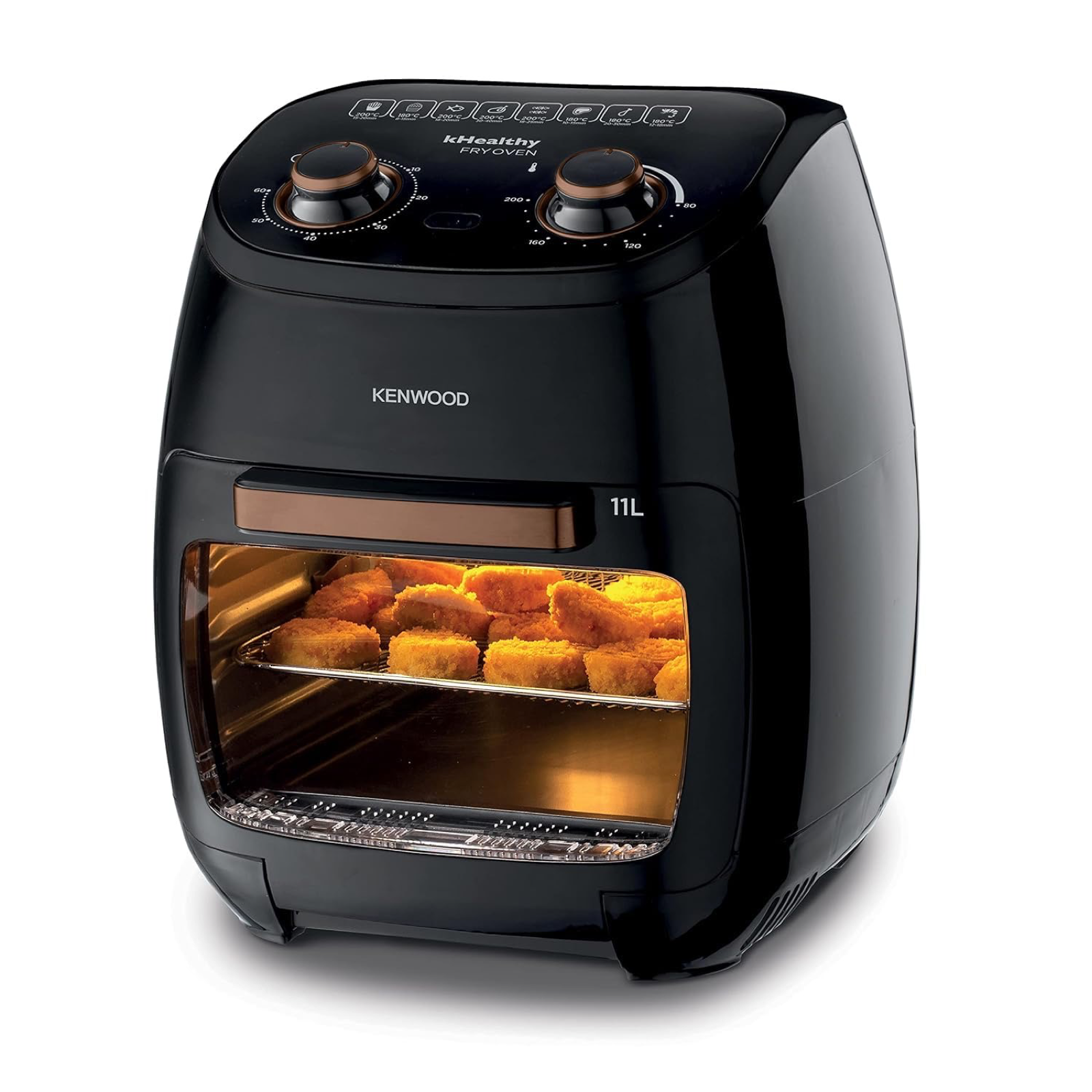 Аэрогриль Kenwood HFP90.000BK, регулировка температуры, 2000 Вт