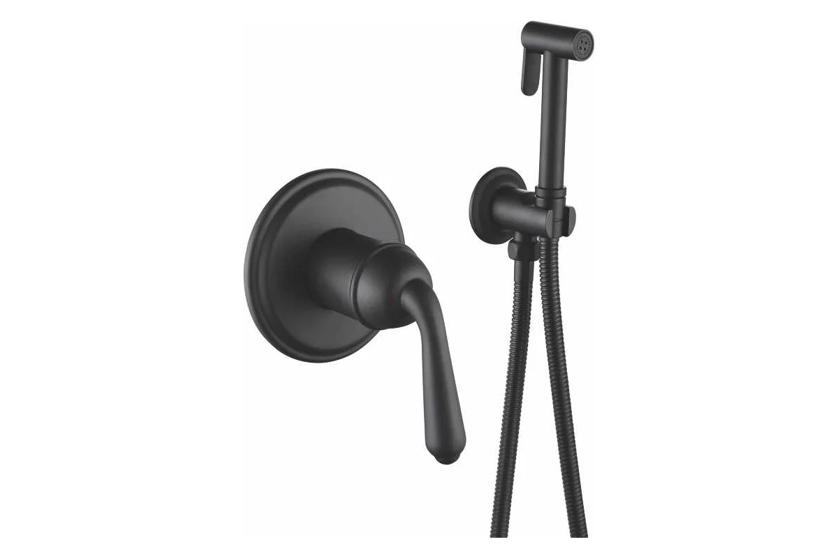 Гигиенический душ Rose R0205H, латунь, экономичная подача воды, ретро стиль, черный