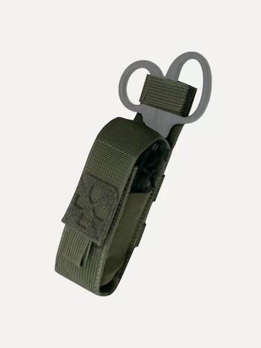 Изображение товара Подсумок под турникет и ножницы аптечка (VG-08-07) Олива