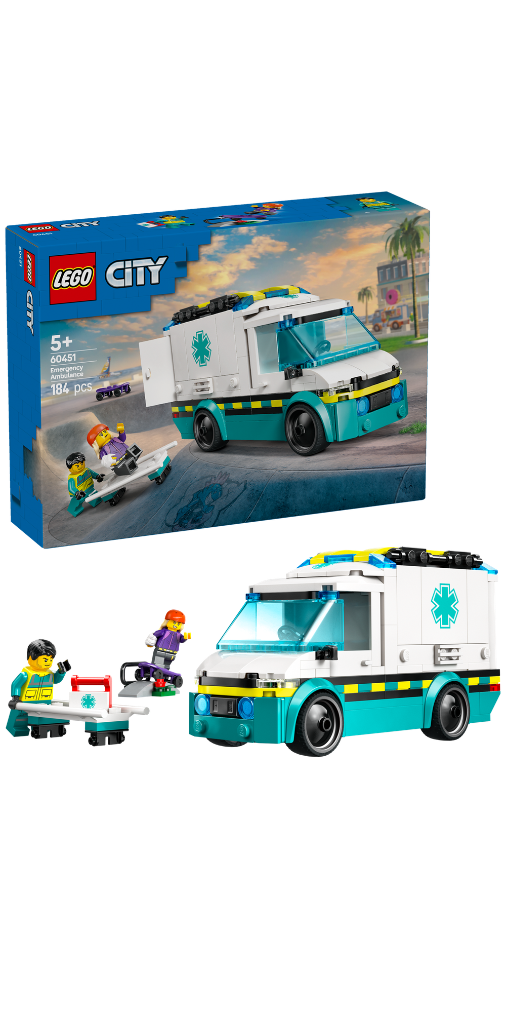 60451 LEGO City Great Vehicles скорая помощь 5+