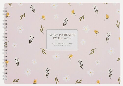 Изображение товара Альбом для рисования 40 листов А4 "April", розовый, спираль, ламинация, микротекстурирование