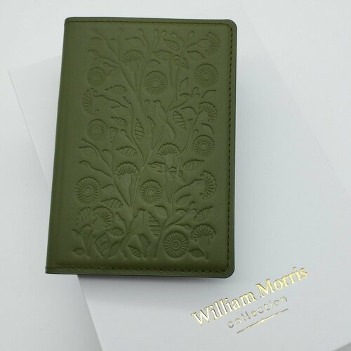 Обложка для паспорта William Morris, зеленый