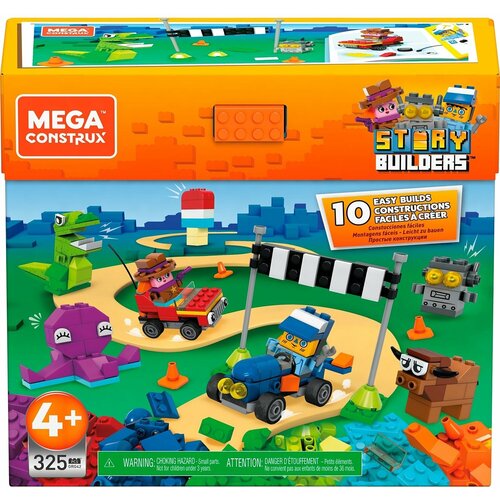 Конструктор Mega Construx Story Builders GRG42 Storybox, 325 дет. набор игровой mega construx barbie поход мечты gwr35