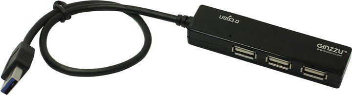 USB-концентратор Ginzzu GR-334UB разъемов: 4