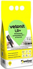 Шпаклевка финишная полимерная weber.vetonit LR Plus 5 кг