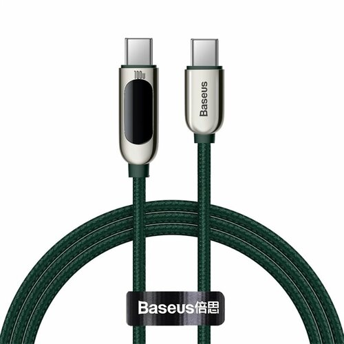 Аксессуар Baseus Display Fast Charging Data Cable Type-C - Type-C 100W 1m White CATSK-B06 аксессуар baseus display fast charging data cable type c type c 100w 1m white catsk b06