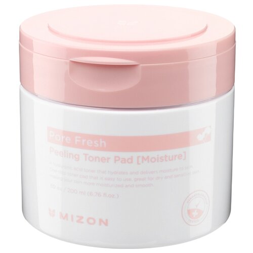 фото Mizon пилинг-диски для лица pore fresh peeling toner pad увлажняющие 200 мл 30 шт.