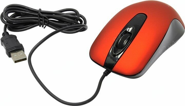 Мышь проводная Gembird MOP-400-R красный USB - фото №17