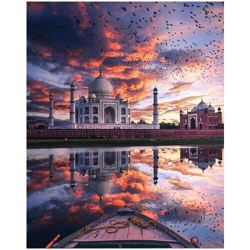 Алмазная мозаика на подрамнике 40х50 Мечеть Индия