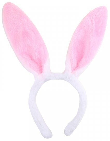 Ободок карнавальный "Сказочный кролик", цвет белый