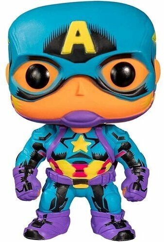 Фигурка Funko POP! Marvel Comics. Black Light: Captain America