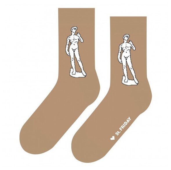 Носки unisex St. Friday Socks "давид микеланджело", размер 38-41 - фотография № 1