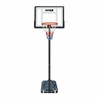 Баскетбольная стойка мобильная UNIX Line B-Stand Square с регулировкой высоты 160-210 см. щит 82х58 см (32" х 23"), диаметр кольца 38 см.